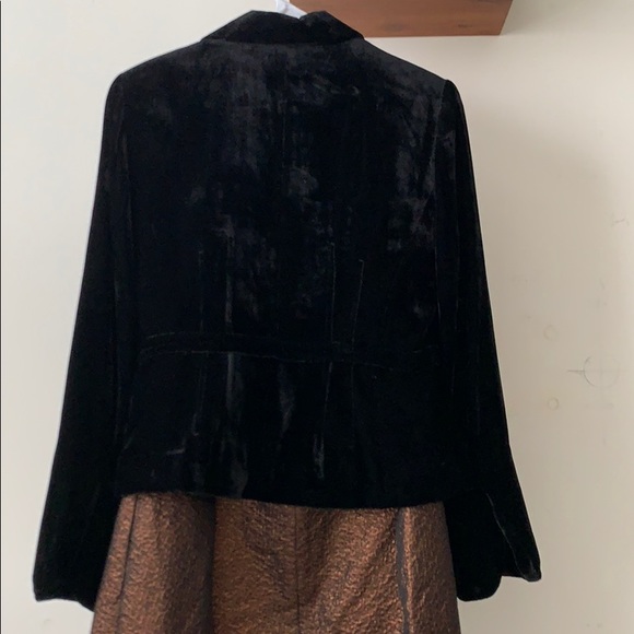 Back Velvet Blazer - Picture 3 of 5